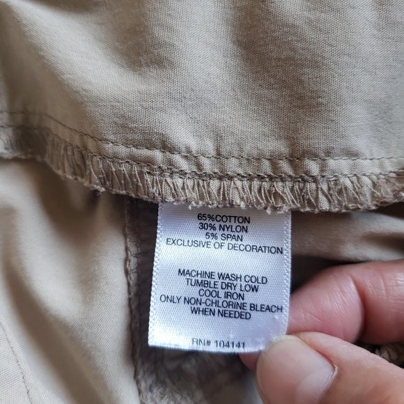 KOPPEN Slash Pocket Walking/Hiking Womens Rolltab Outdoor Tan Shorts SZ 8 - Picture 15 of 16